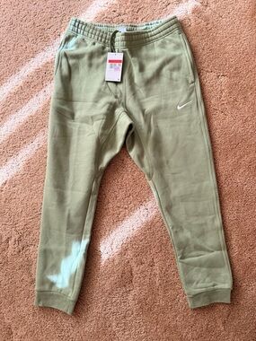 Nike Mens Light Olive Green  Joggers